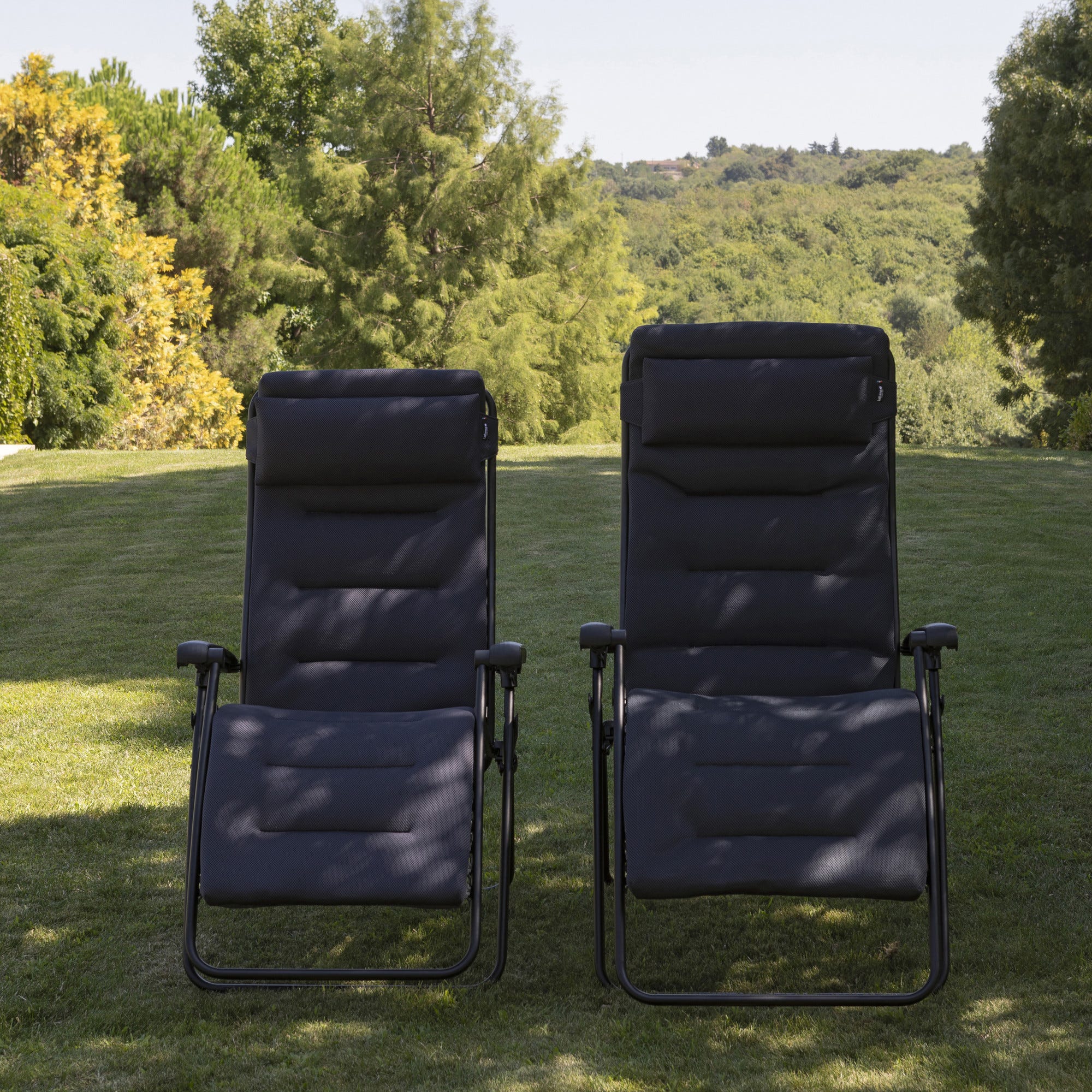 Gepolsterte Zero-Gravity-Relaxliege - Rsx Clip - AirComfort® - Schwarz Acier